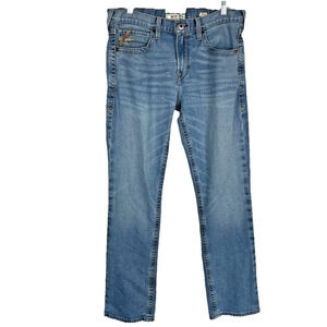 Ariat M7 Jeans Men's 35x34 Med Wash Slim Straight Leg Western Ranchwear Cowboy